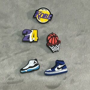 Basketball Themed Shoe Charms